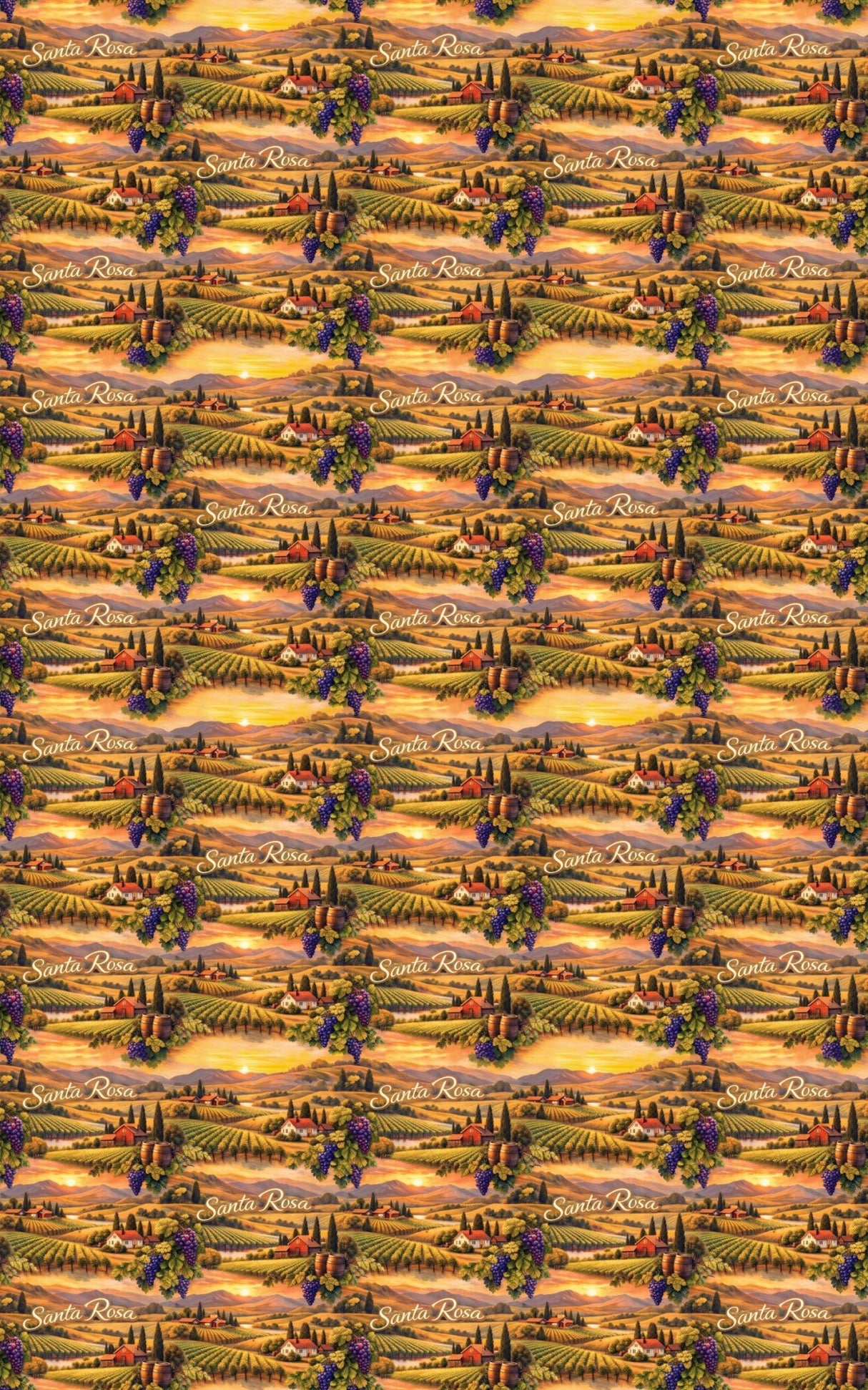 Santa Rosa Wine Country Warmth - London Penny Gift Wrap
