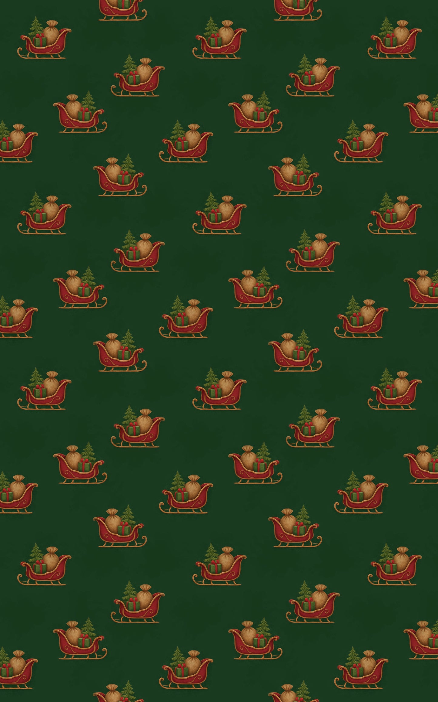 Santa Sleigh Pattern