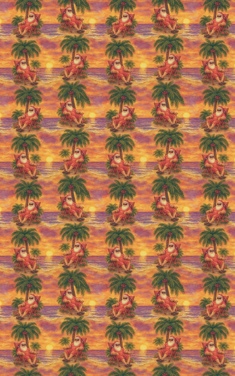 Golden Hour Santa - London Penny Gift Wrap