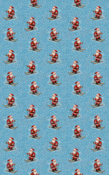 Santa's Glide - London Penny Gift Wrap