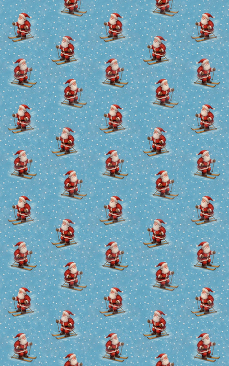 Santa's Glide - London Penny Gift Wrap