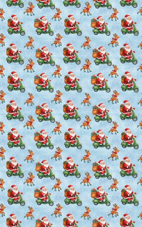 Rolling into Christmas - London Penny Gift Wrap