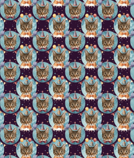 Personalized Birthday Hats Celebration Wrapping Paper | Custom Gift Wrap - London Penny Gift Wrap
