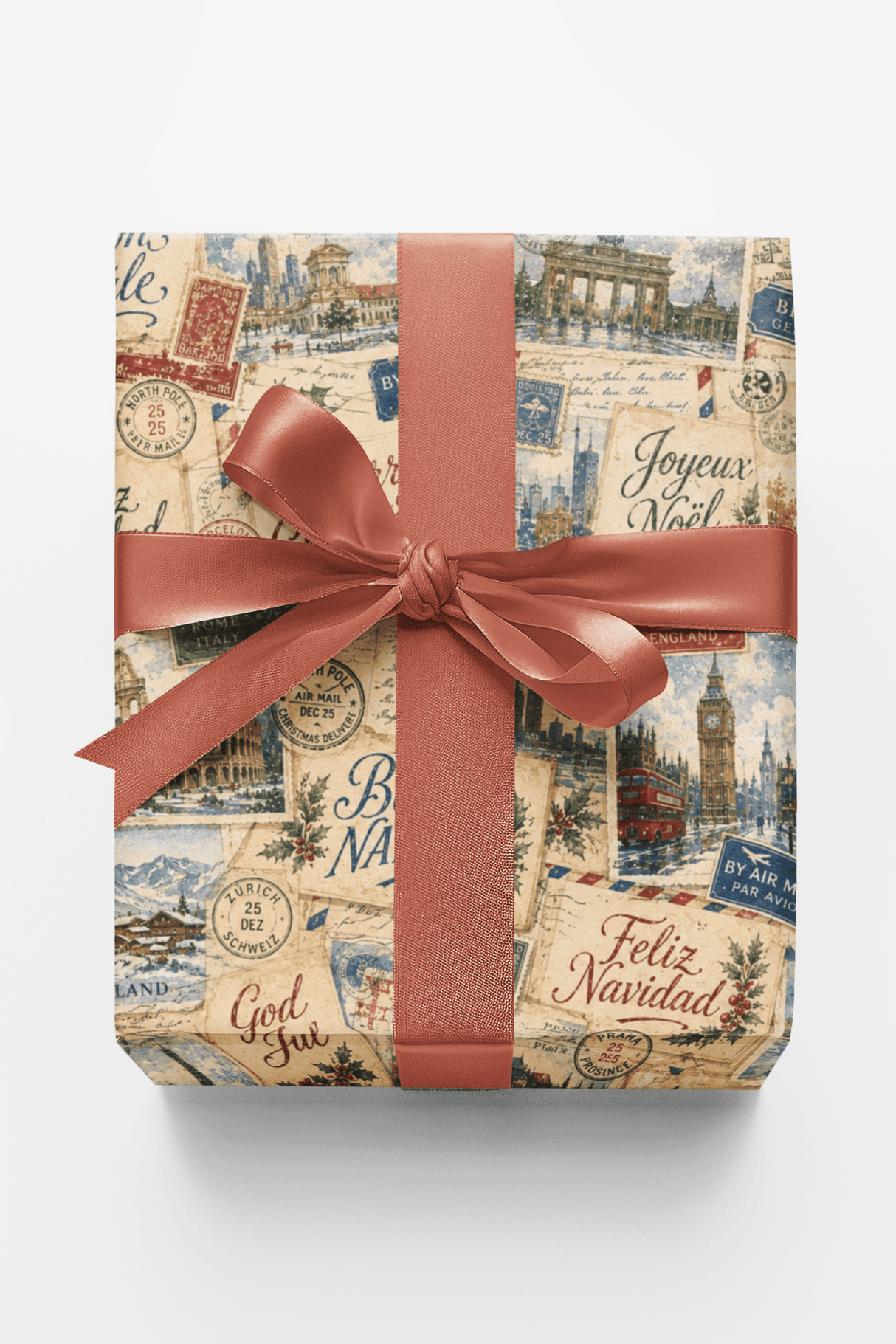 LIMITED TIME | Seasons Greetings International Wrapping Paper - London Penny Gift Wrap