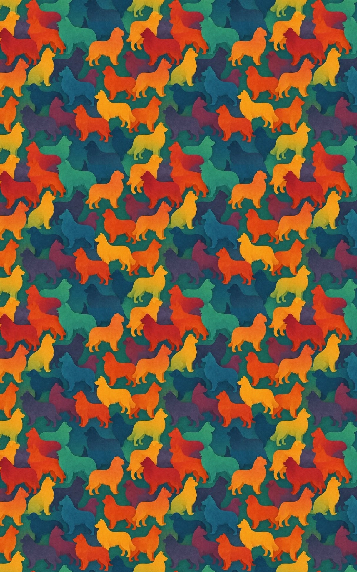 Sheepdog Silhouette Show - London Penny Gift Wrap