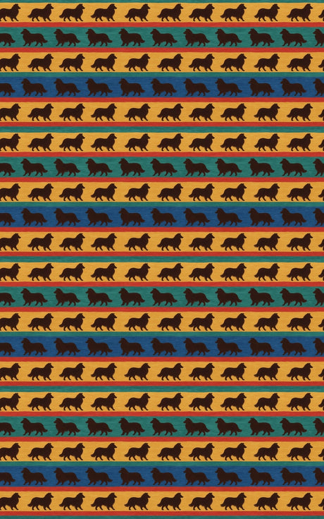 Sheltie Stripes - London Penny Gift Wrap
