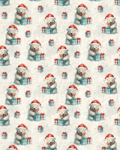 Polar Bear Cheer Sherpa Blanket