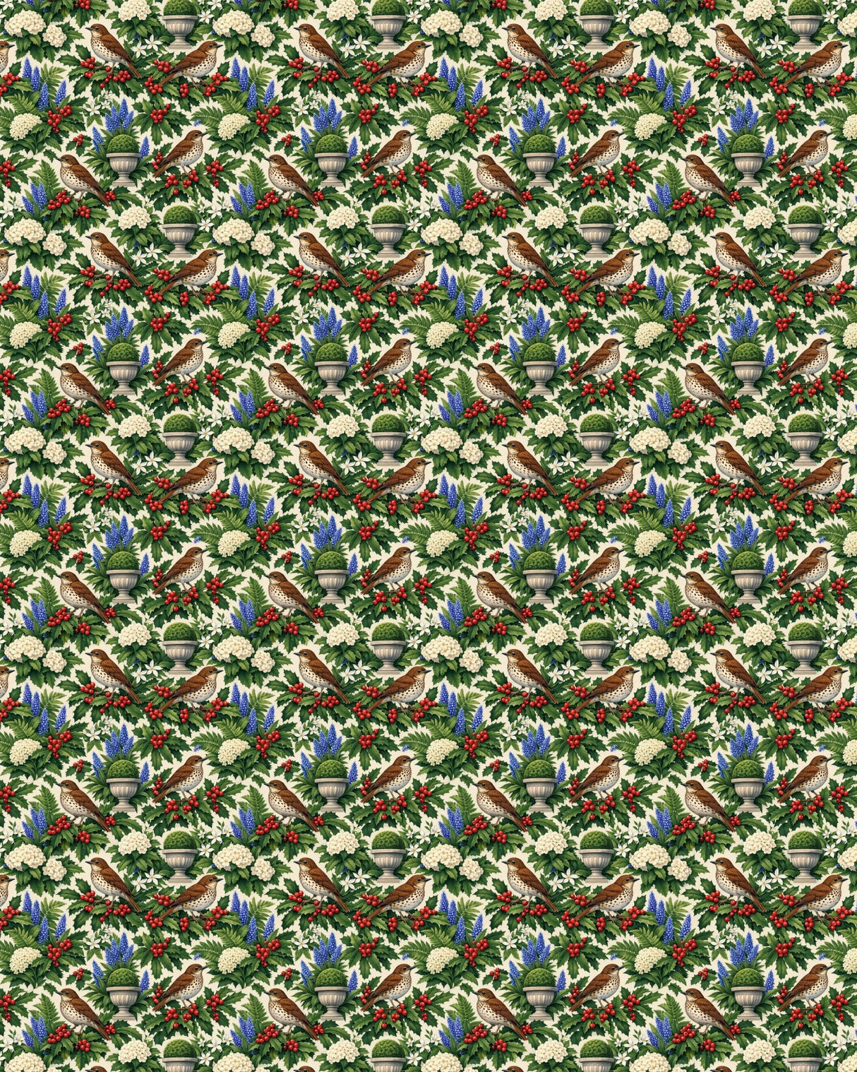 District of Columbia Flora & Fauna Sherpa Blanket - London Penny Gift Wrap