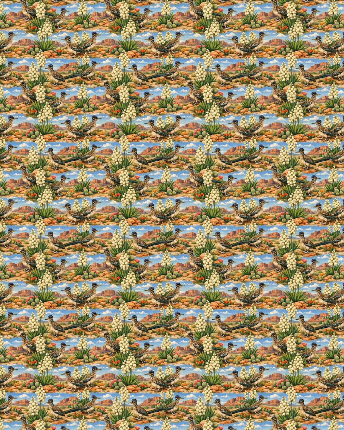 New Mexico Flora & Fauna Sherpa Blanket - London Penny Gift Wrap