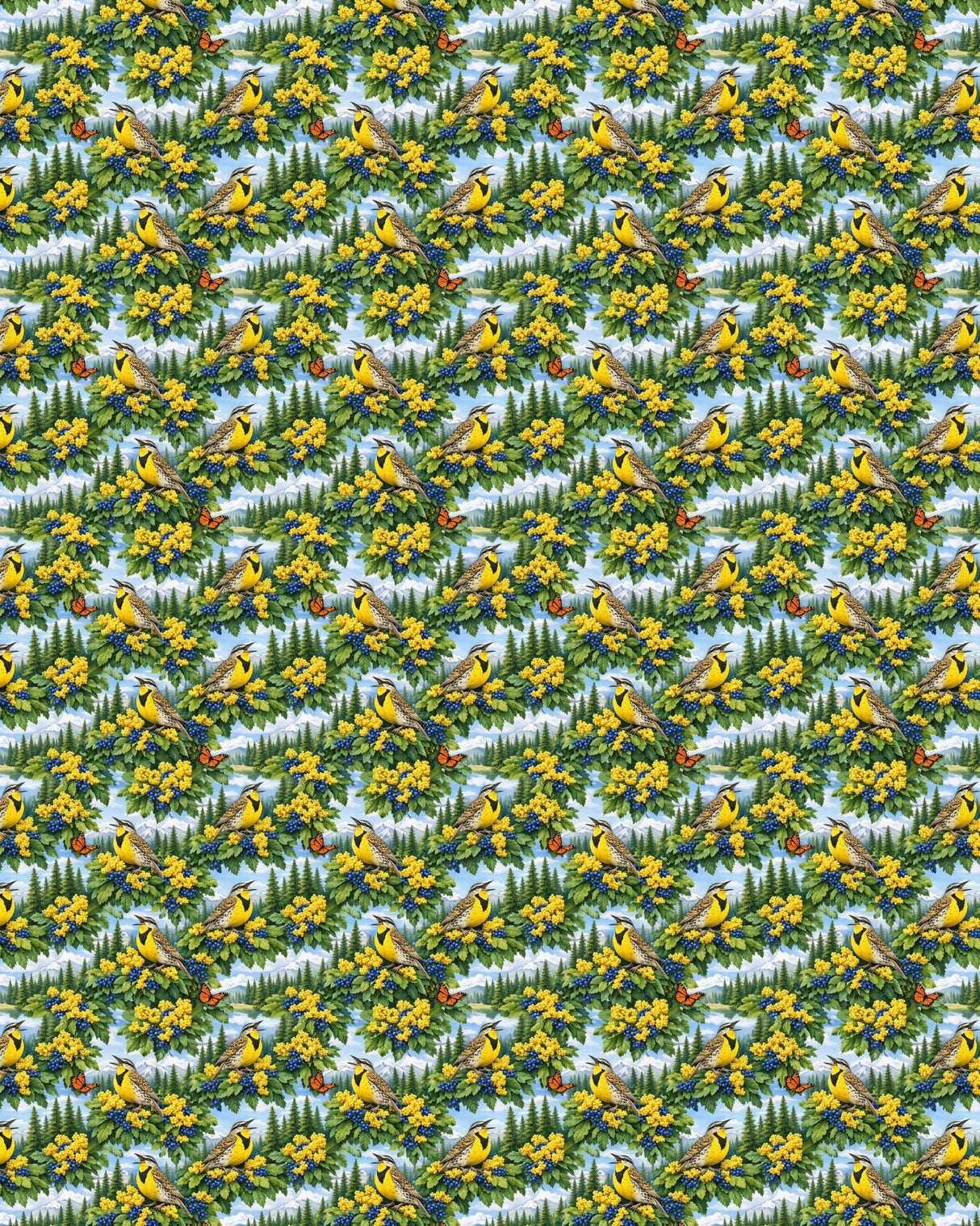Oregon Flora & Fauna Sherpa Blanket - London Penny Gift Wrap