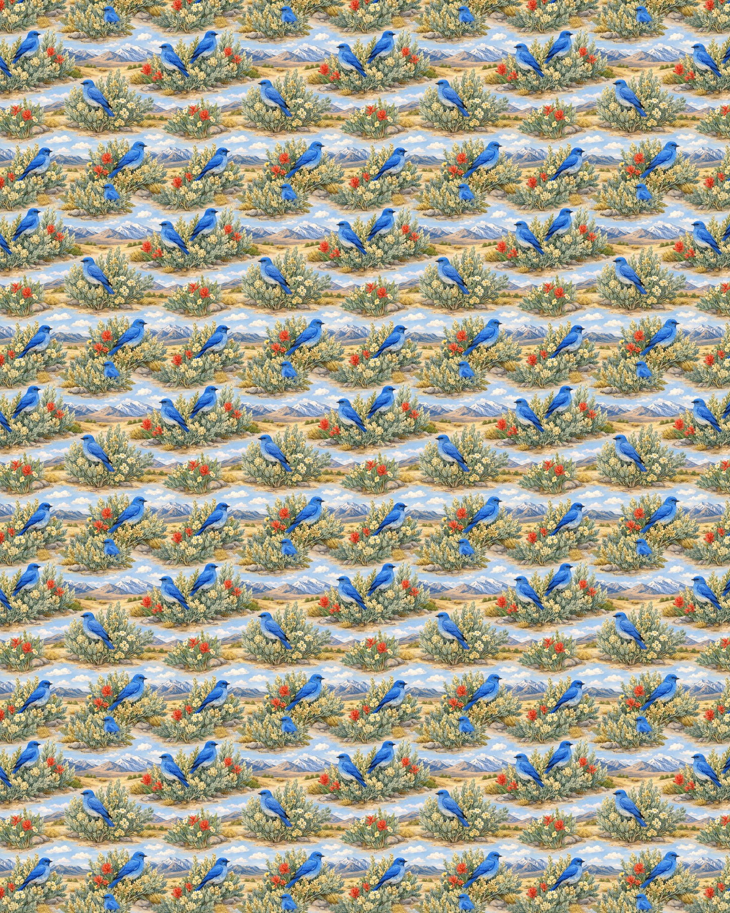 Nevada Flora & Fauna Sherpa Blanket