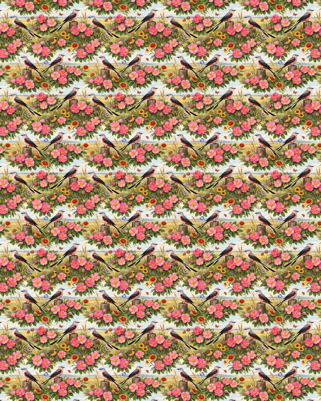 Oklahoma Flora & Fauna Sherpa Blanket - London Penny Gift Wrap