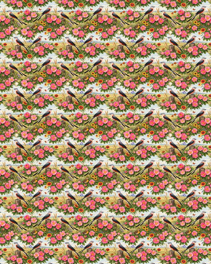 Oklahoma Flora & Fauna Sherpa Blanket
