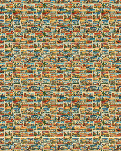 Texas Postcard Memories Sherpa Blanket