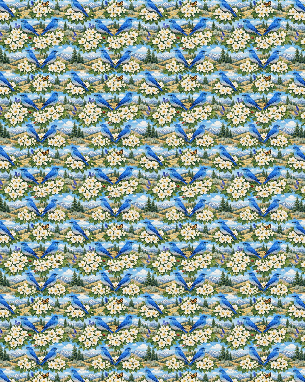 Idaho Flora & Fauna Sherpa Blanket - London Penny Gift Wrap