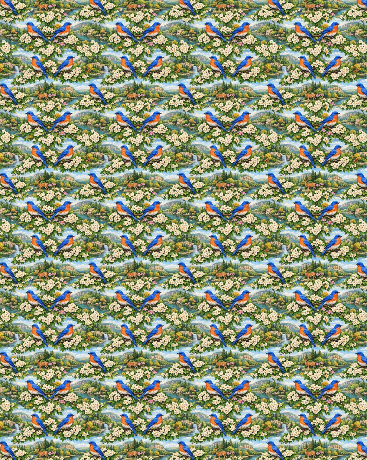 Missouri Flora & Fauna Sherpa Blanket - London Penny Gift Wrap
