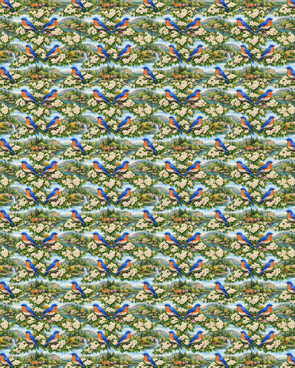 Missouri Flora & Fauna Sherpa Blanket