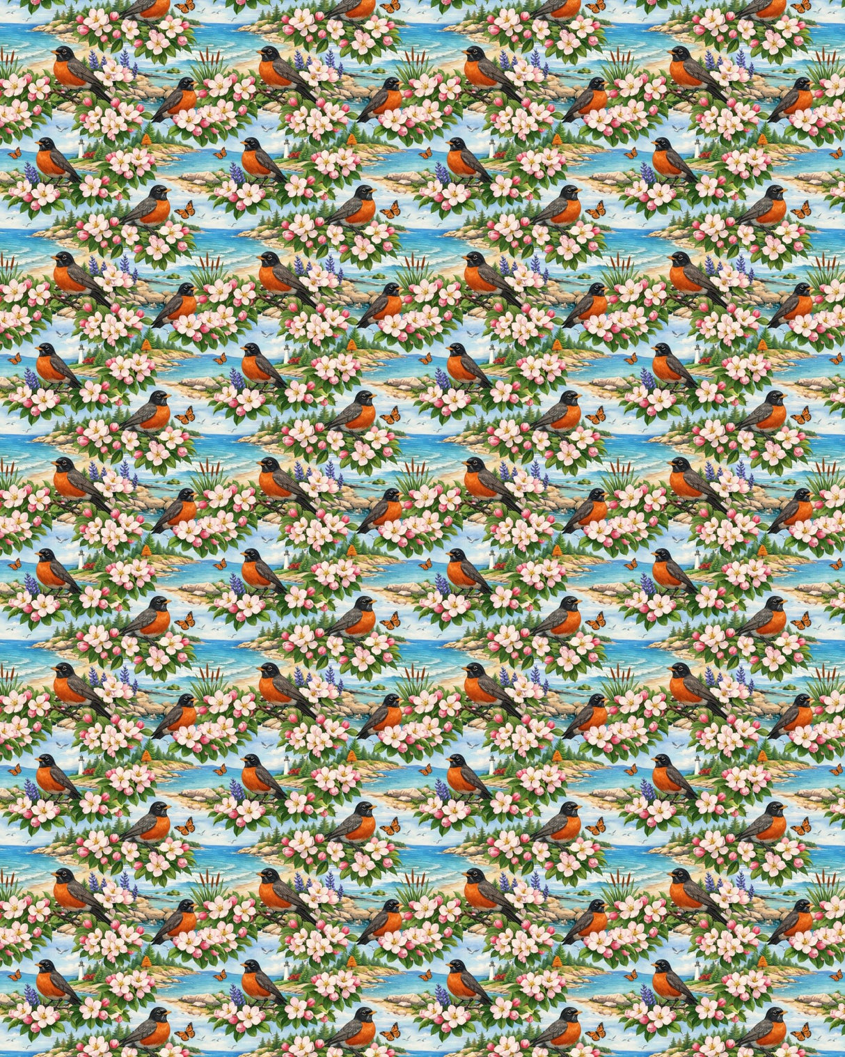 Michigan Flora & Fauna Sherpa Blanket - London Penny Gift Wrap