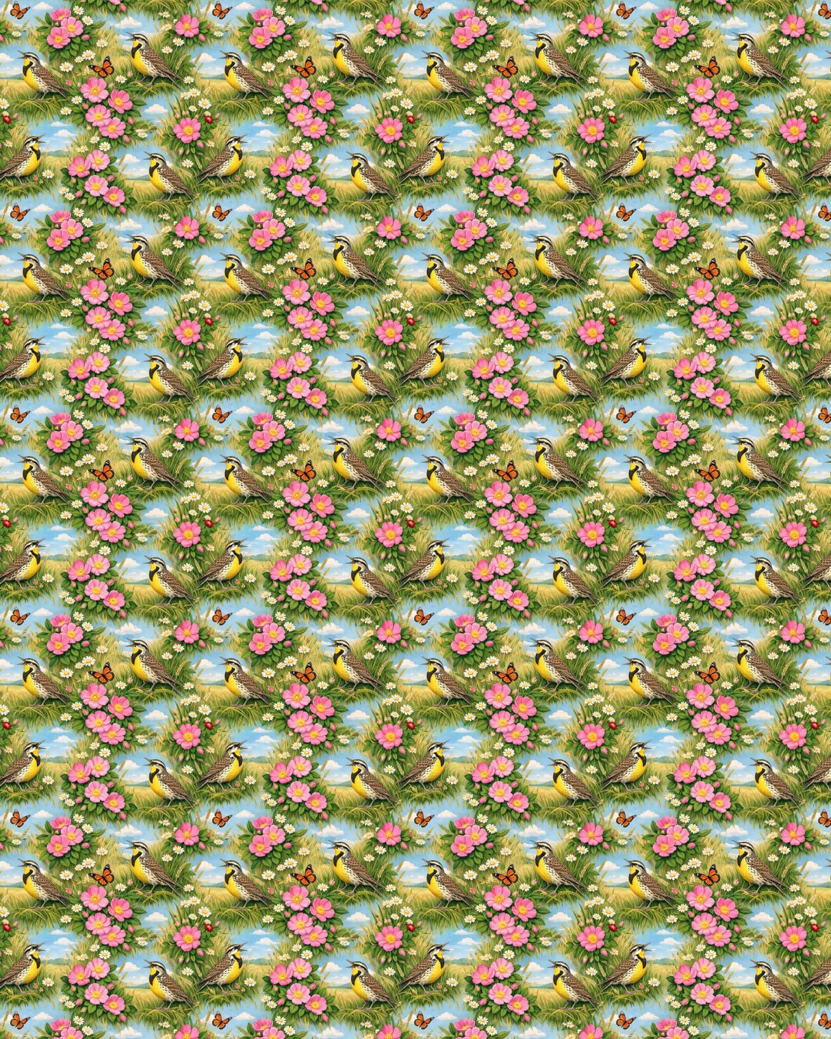 North Dakota Flora & Fauna Sherpa Blanket - London Penny Gift Wrap