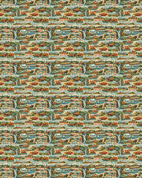 Vermont Postcard Memories Sherpa Blanket - London Penny Gift Wrap