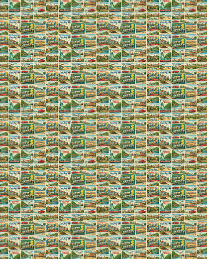 New Jersey Postcard Memories Sherpa Blanket