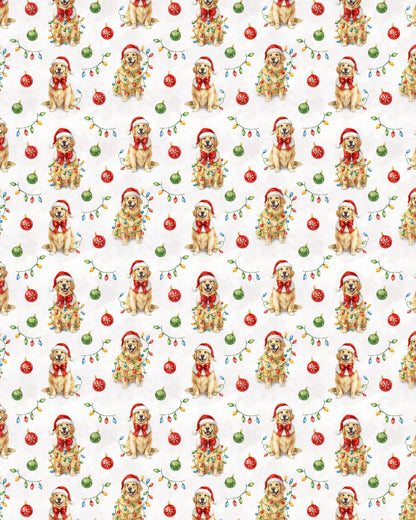 Twinkling Golden Pup Sherpa Blanket