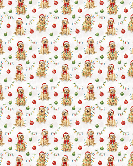 Twinkling Golden Pup Sherpa Blanket - London Penny Gift Wrap