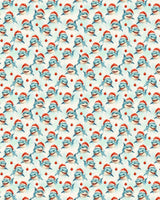 Festive Great Whites Sherpa Blanket - London Penny Gift Wrap