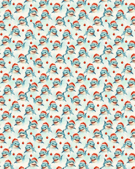 Festive Great Whites Sherpa Blanket - London Penny Gift Wrap