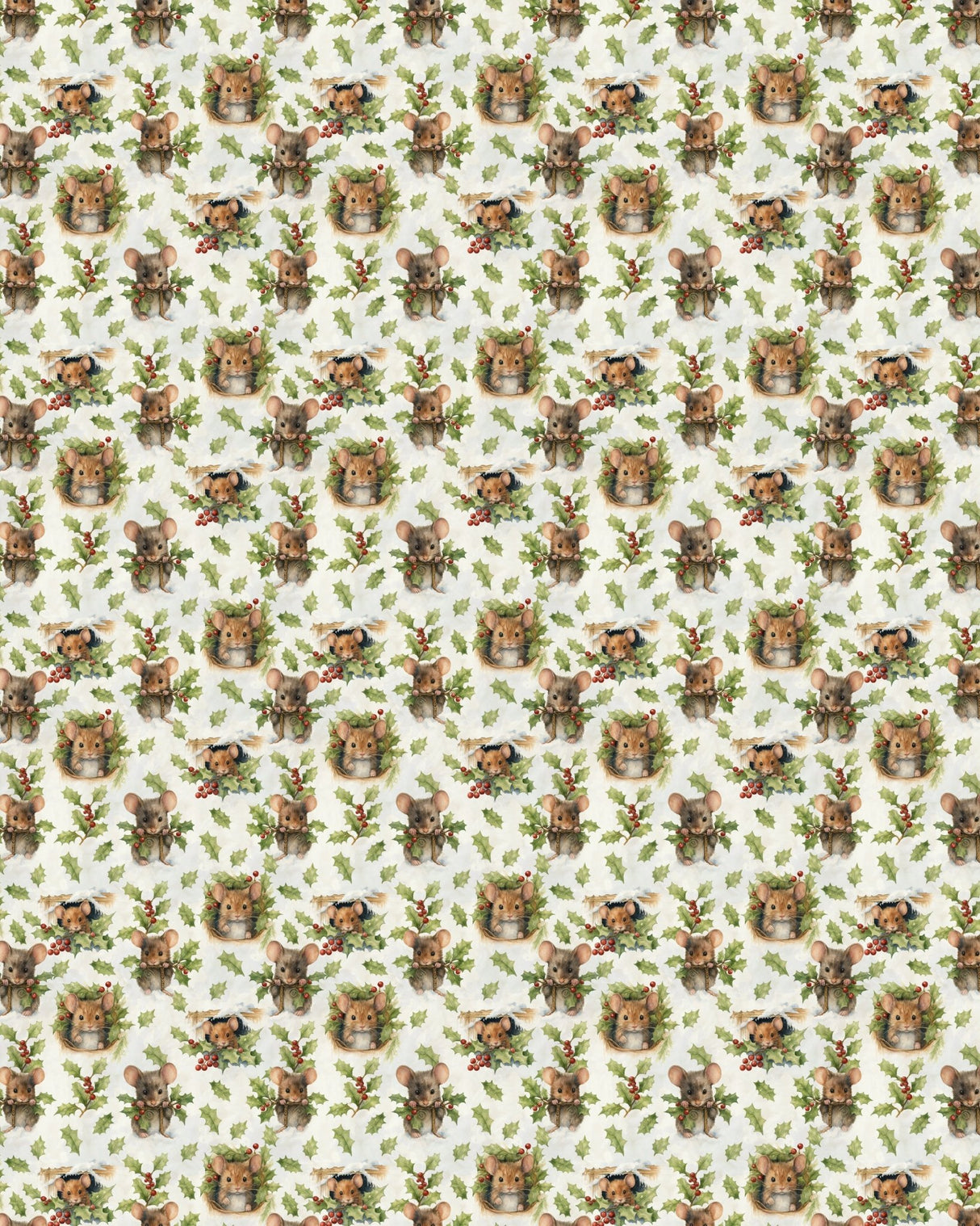 Winter Woodland Mice Sherpa Blanket - London Penny Gift Wrap