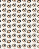 Tinsel Curls and Cozy Whirls Sherpa Blanket - London Penny Gift Wrap