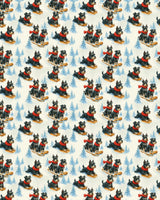 Snowy Trails, Schnauzer Tales Sherpa Blanket - London Penny Gift Wrap