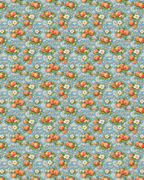 Georgia Peach State Classic Sherpa Blanket - London Penny Gift Wrap
