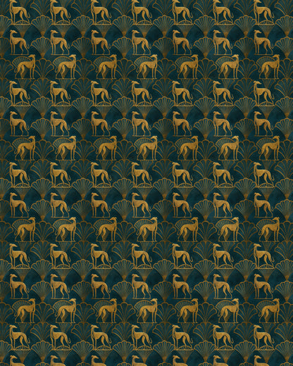 Greyhound Gatsby Sherpa Blanket