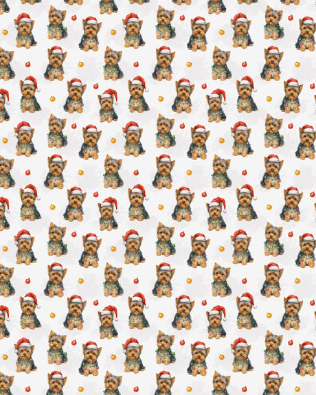 Santa's Little Yorkie Sherpa Blanket - London Penny Gift Wrap