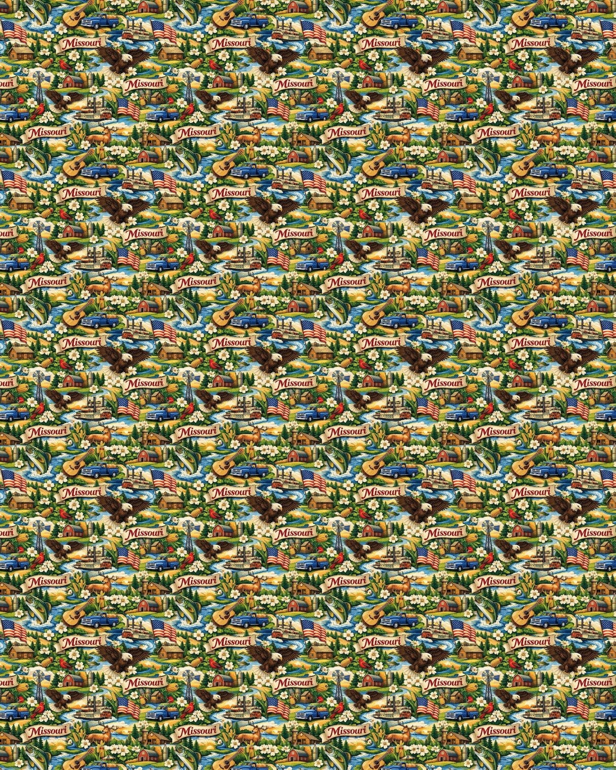 Missouri Gateway Heritage Sherpa Blanket - London Penny Gift Wrap