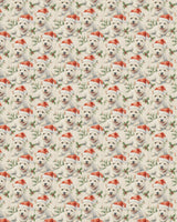 Santa Hat & Holly Hugs Sherpa Blanket - London Penny Gift Wrap