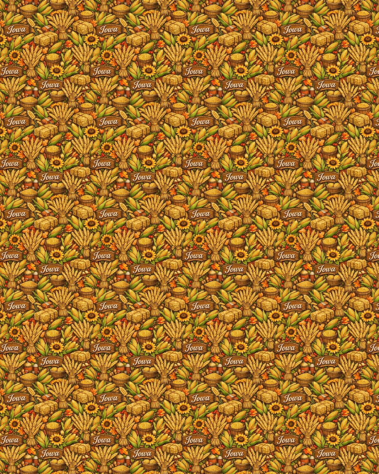 Iowa Harvest Grain Sherpa Blanket - London Penny Gift Wrap