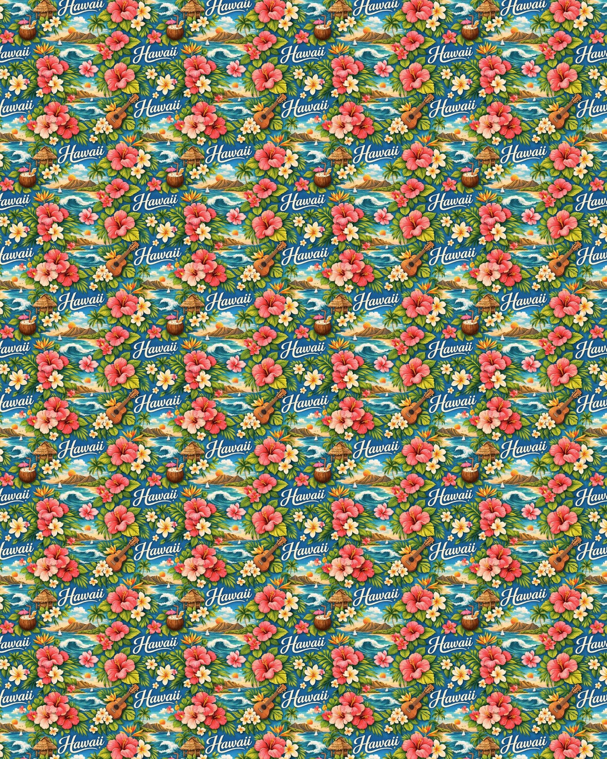 Hawaii Island Aloha Sherpa Blanket - London Penny Gift Wrap