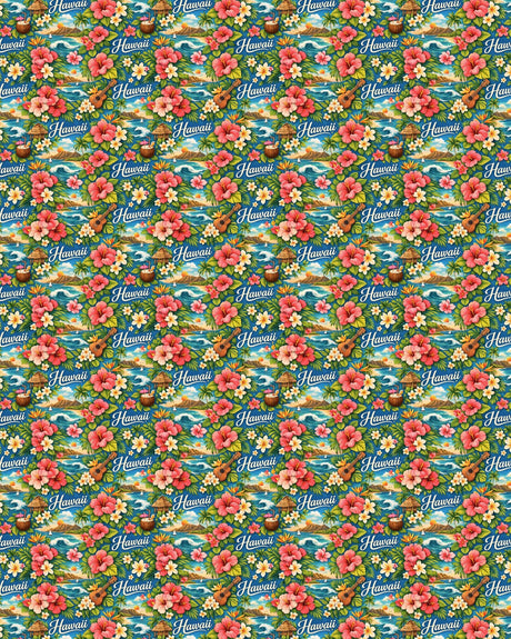 Hawaii Island Aloha Sherpa Blanket - London Penny Gift Wrap