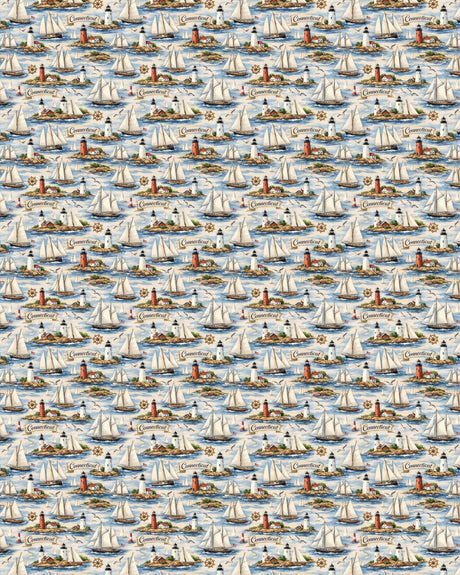 Connecticut Coastal New England Sherpa Blanket - London Penny Gift Wrap