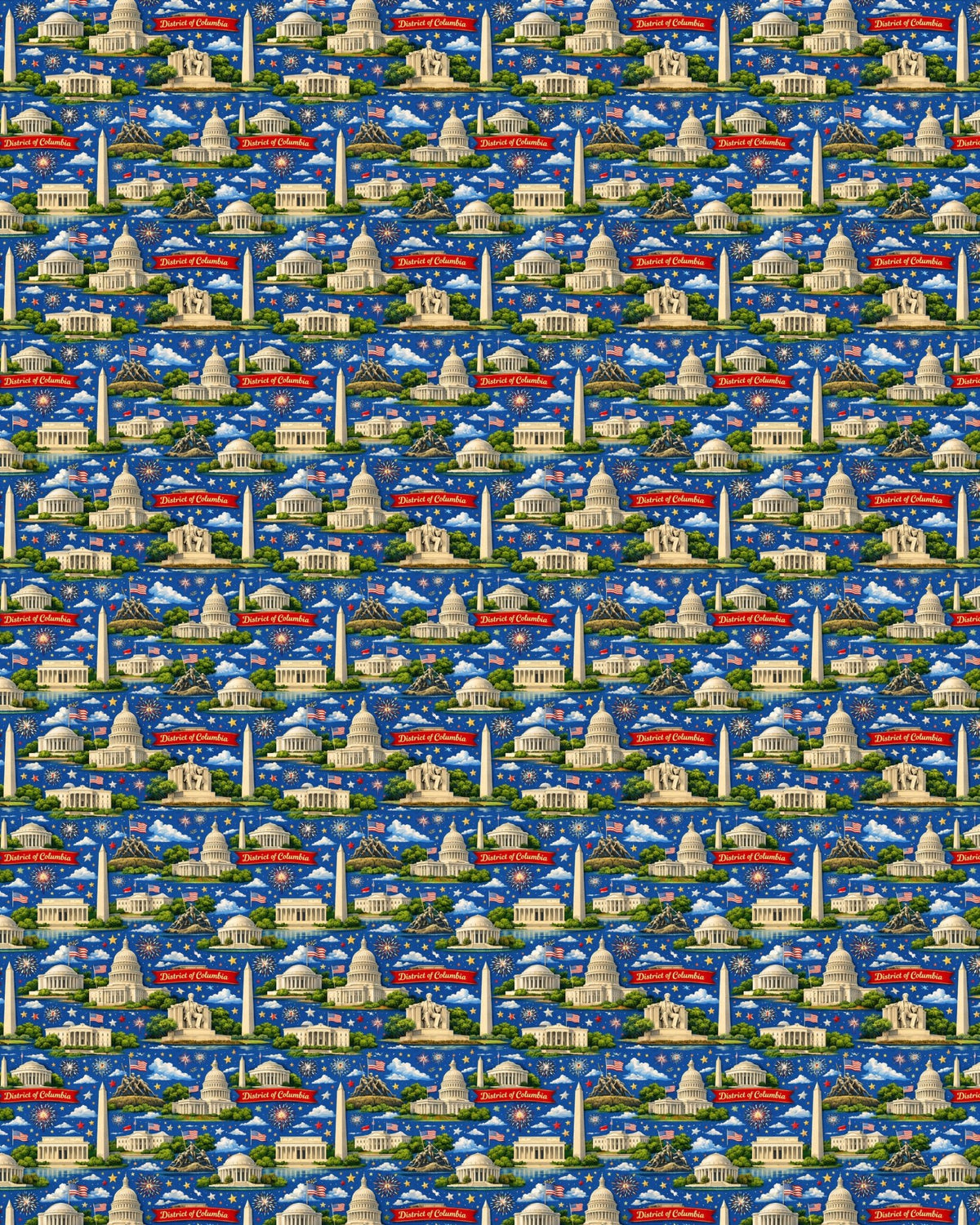 District of Columbia – Capital Classic Sherpa Blanket - London Penny Gift Wrap