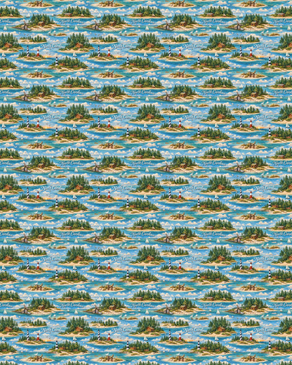 North Carolina Coastal & Pine Sherpa Blanket