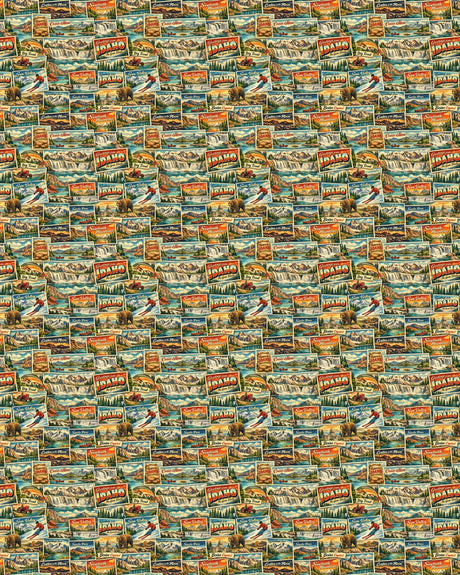 Idaho Postcard Memories Sherpa Blanket - London Penny Gift Wrap