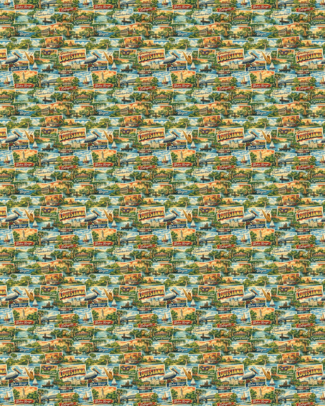 Louisiana Postcard Memories Sherpa Blanket - London Penny Gift Wrap