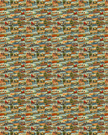 Illinois Postcard Memories Sherpa Blanket - London Penny Gift Wrap