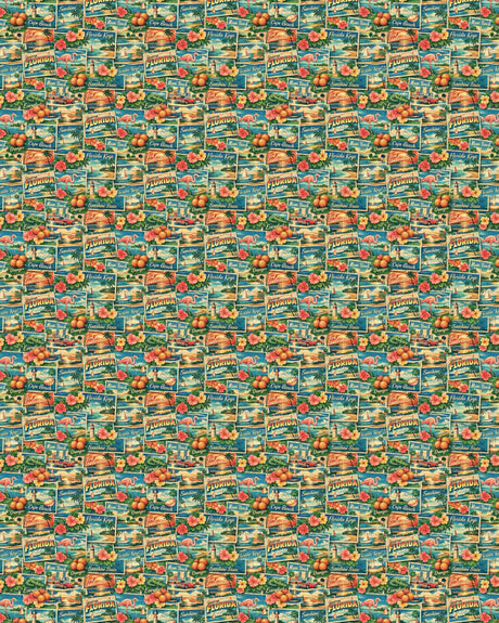 Florida Postcard Memories Sherpa Blanket - London Penny Gift Wrap