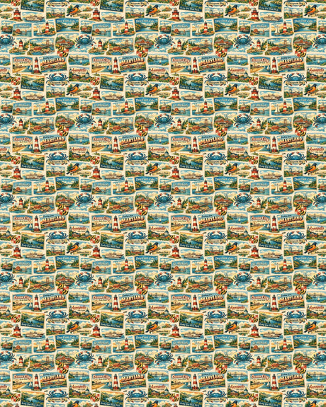 Maryland Postcard Memories Sherpa Blanket - London Penny Gift Wrap
