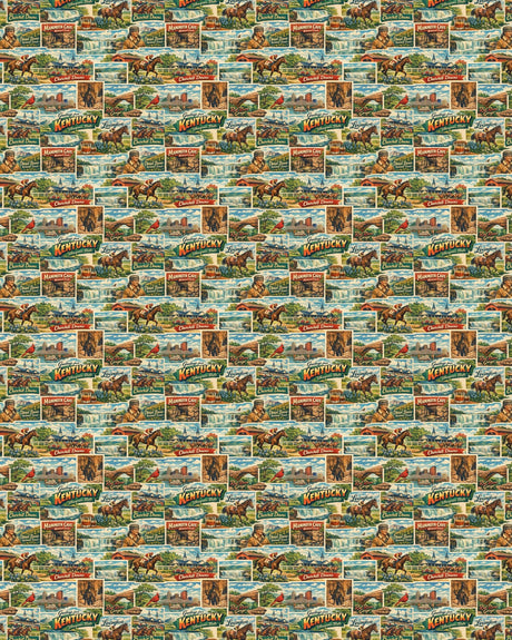 Kentucky Postcard Memories Sherpa Blanket - London Penny Gift Wrap