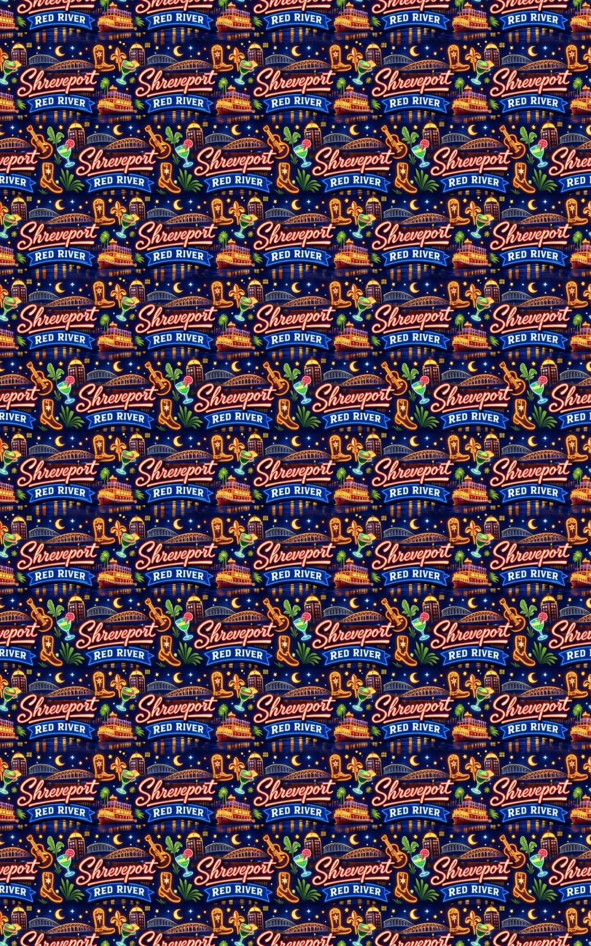 Shreveport Riverboat Nights - London Penny Gift Wrap